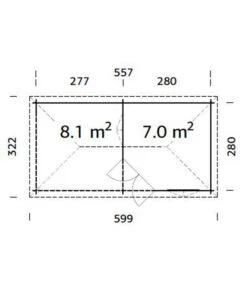 Palmako Pavillon Melanie, Ca. B599/H307/T322 Cm -Weber Store 6976922 WE BG 001 PavillonMelanieNatur