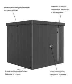 Biohort Gerätehaus Neo B, Dunkelgrau 9 Biohort Gerätehaus Neo B, Dunkelgrau -Weber Store M200010392 WE IG 001 BiohortGeraetehausNeo2B